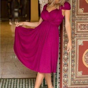 Joyfolie Ellen Dress in Garnet - NWT
